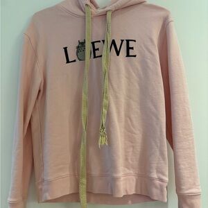 Loewe Light Pink Hoodie with Black Logo